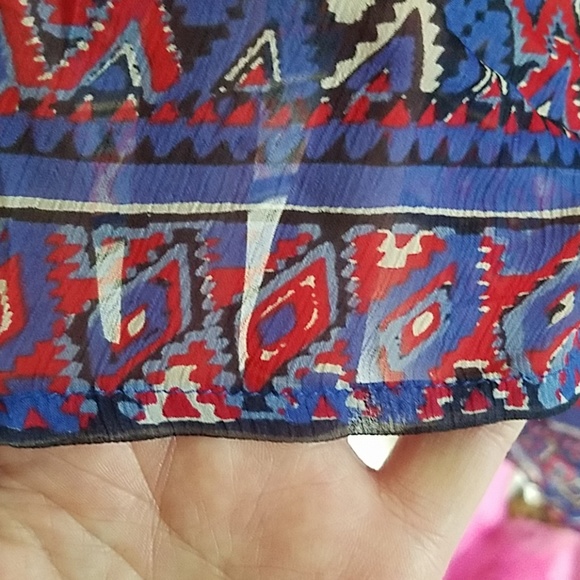 HP! Lucky Brand sheer blouse - Picture 5 of 7